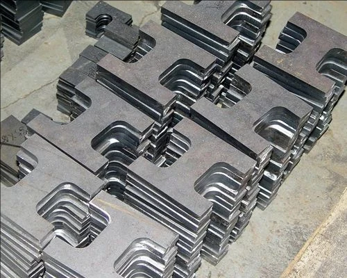 Metal parts produced on a fiber laser cutter