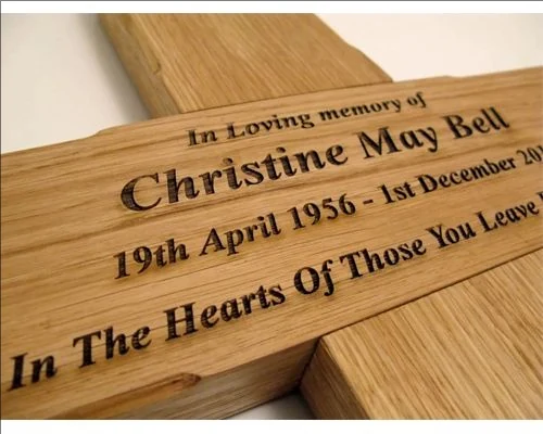 Engraved wood panel produced on a CO2 laser