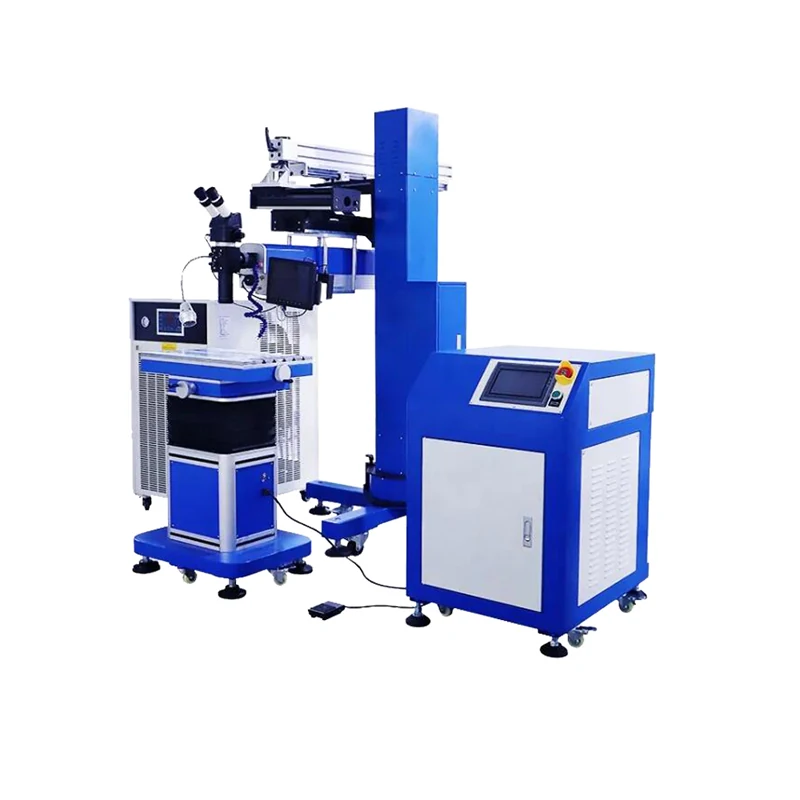 YAG laser welding mold cavity under microscope