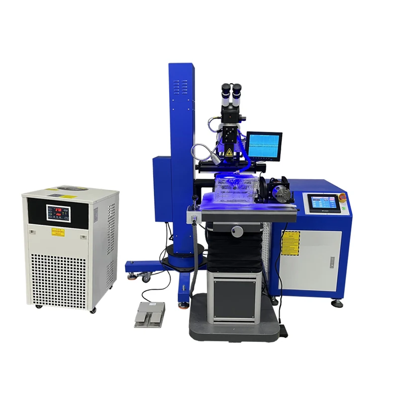 Laser welder repairing injection mold surface