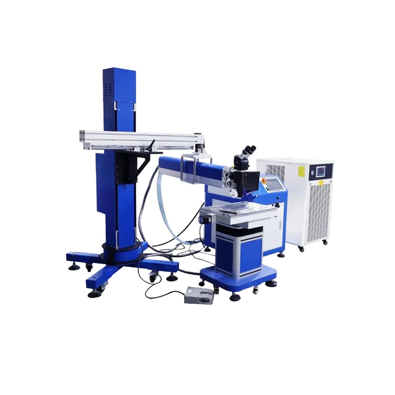 Cantilever YAG laser welder with worktable