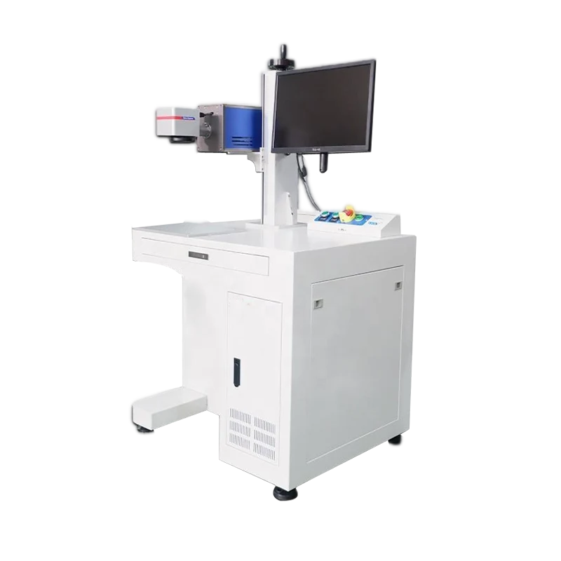 Laser marking machine marking leather or fabric material