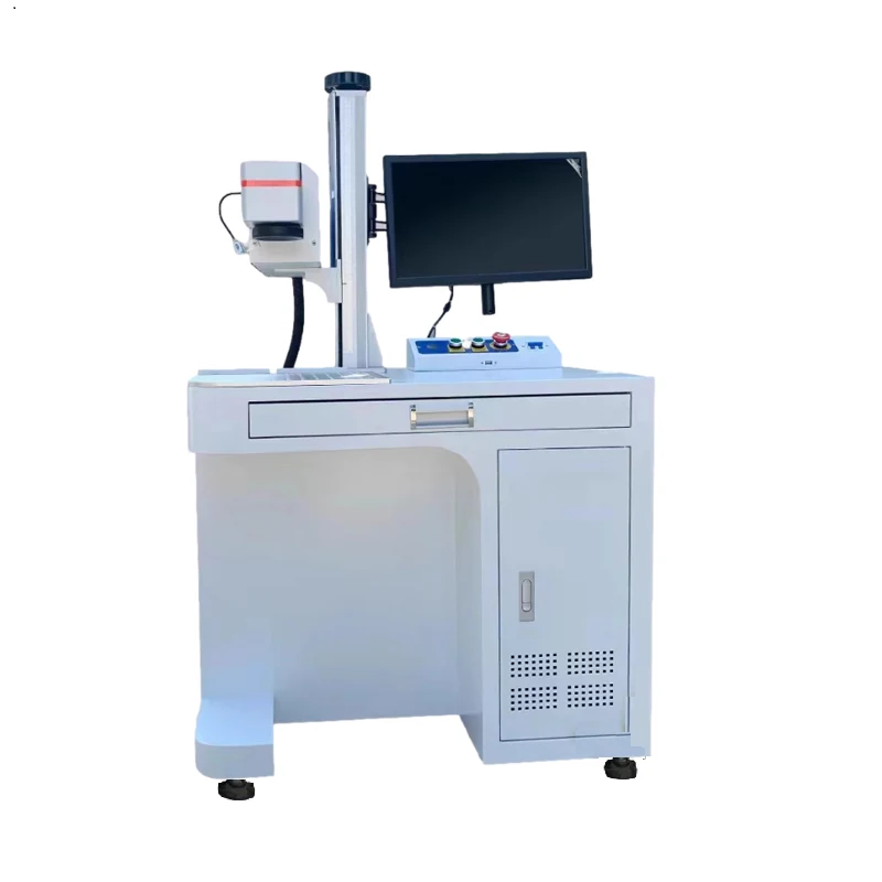 CO2 laser marking machine engraving wood surface