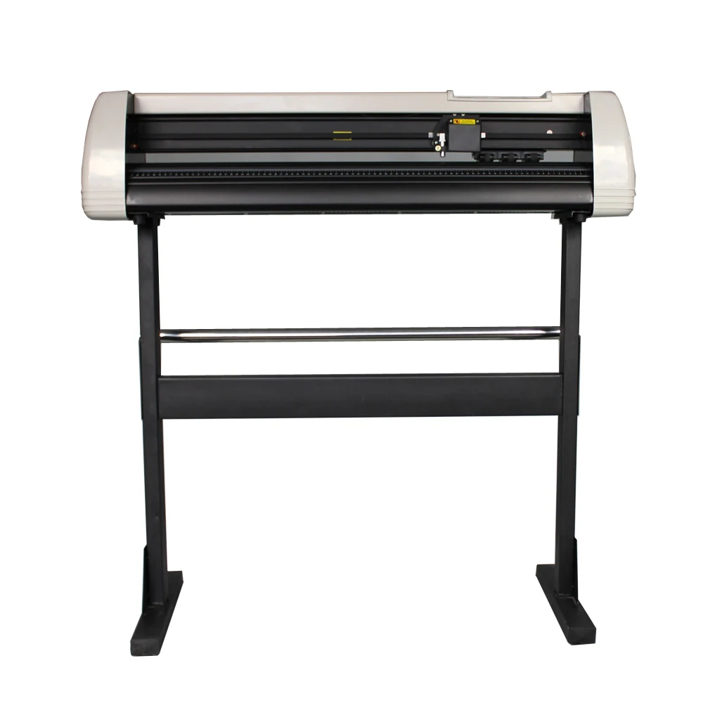 Vinyl cutter with laser positioning system installed