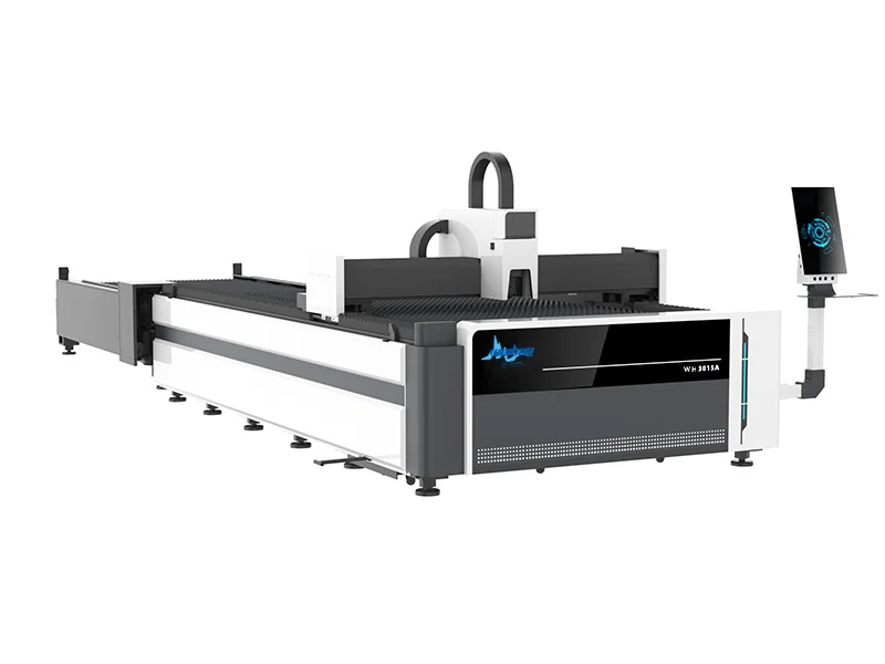 Metal laser cutting machine cutting steel plate