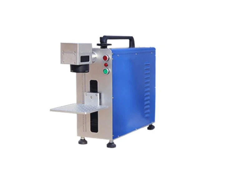 Fiber laser marking machine marking metal surface with Beijing SINO galvo head
