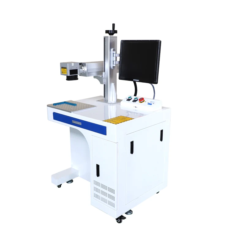 Fiber laser marking machine with air cooling system