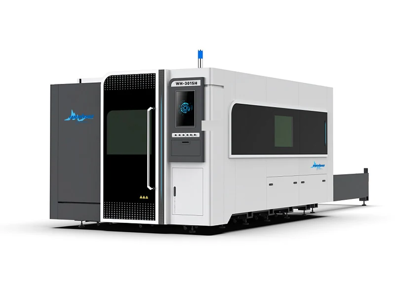 H Series full enclosure fiber laser cutter with exchange table