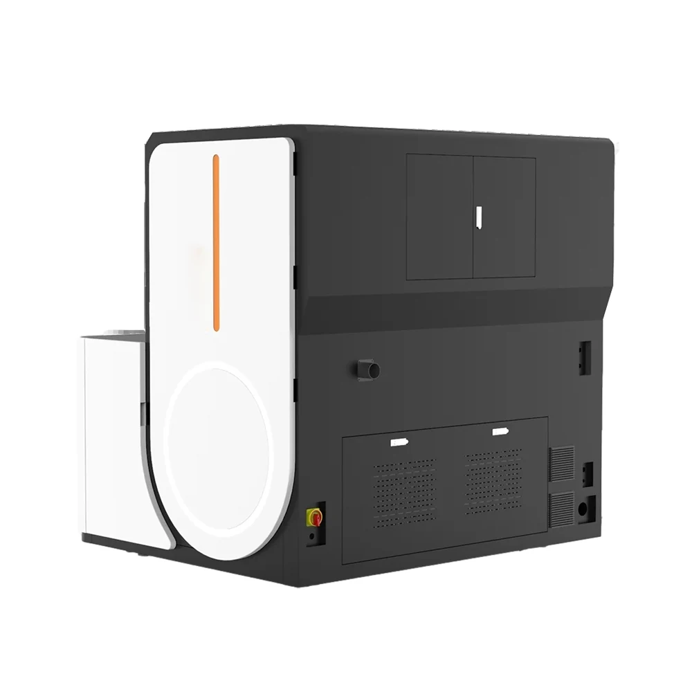 Glass laser cutting machine with Cypcut control and marble work table