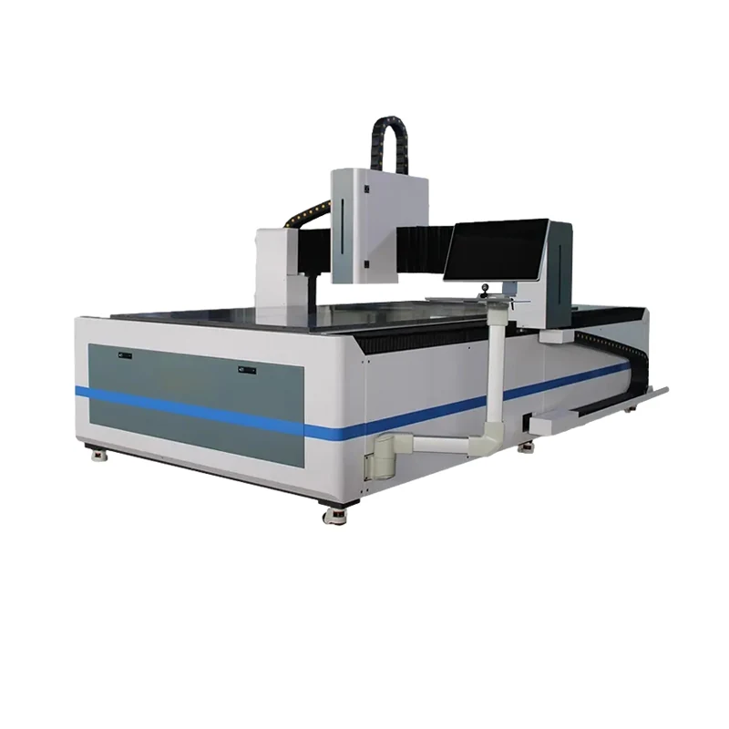 Close-up of laser head on glass marking machine