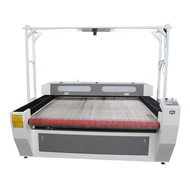 Contour laser cutter for fabric with vision CCD camera