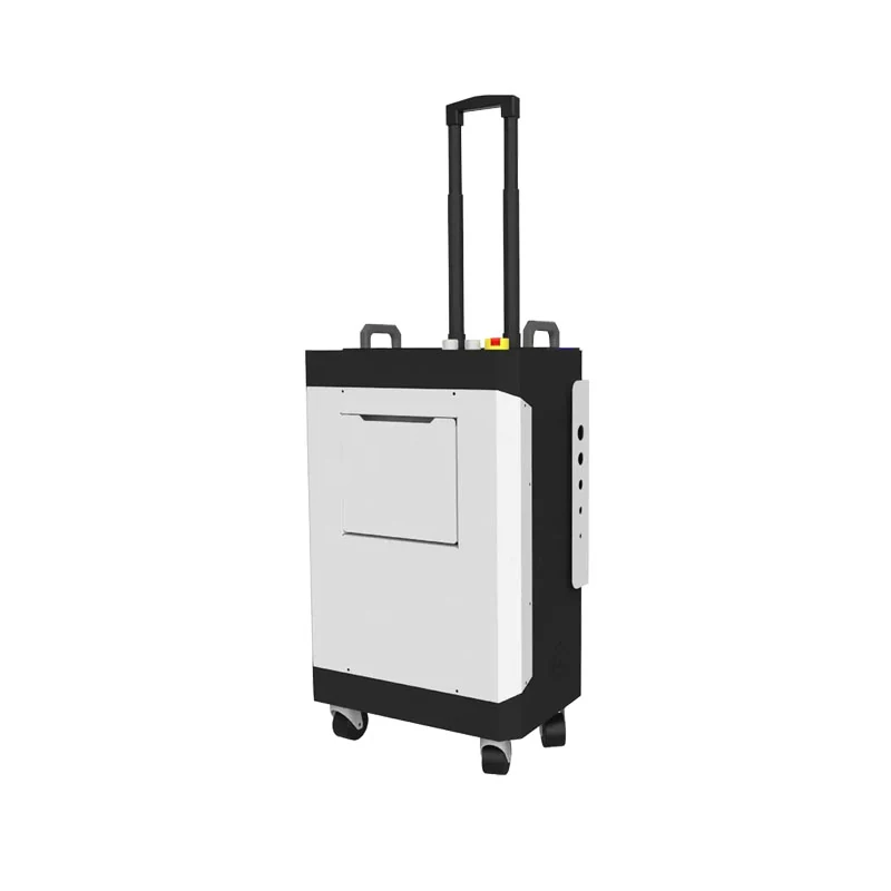 300W pulsed fiber laser cleaning machine with suitcase body and handheld head