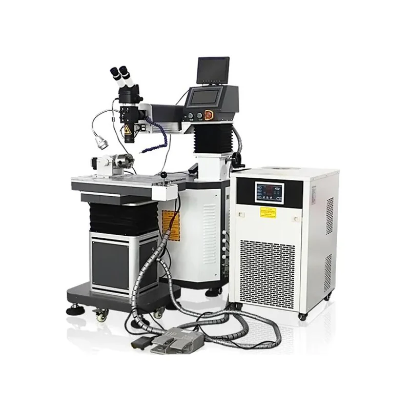 10X stereo microscope view on laser welder