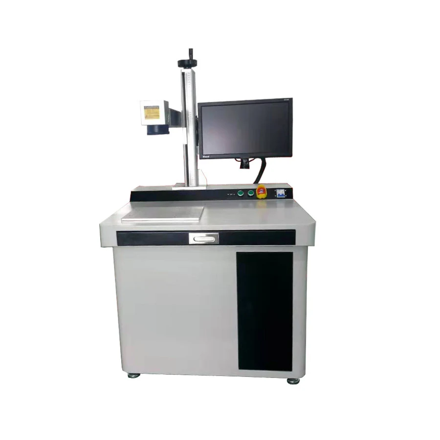Desktop fiber laser marking machine with 50 W Raycus source