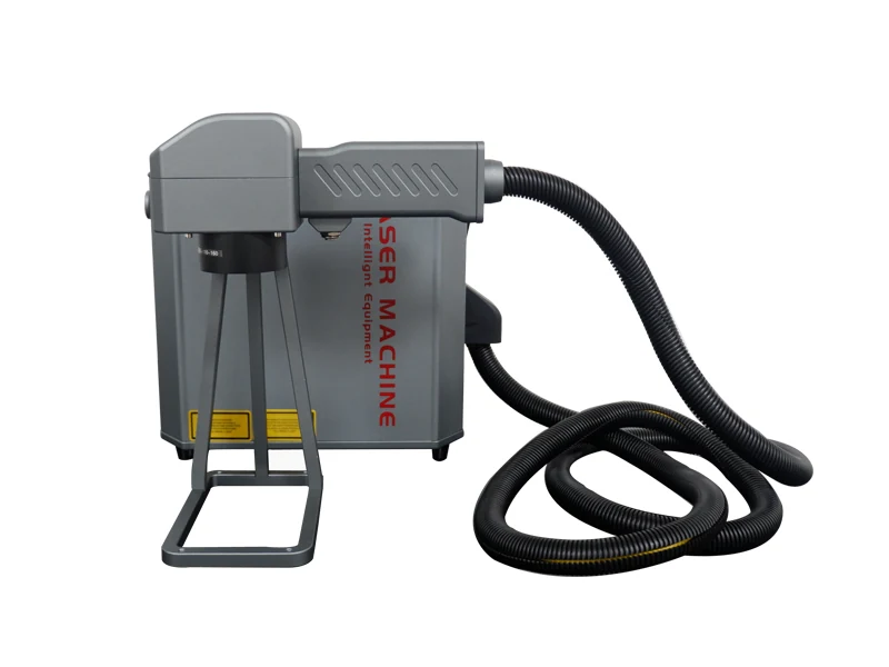 Mini laser marking machine with optional battery and red light targeting