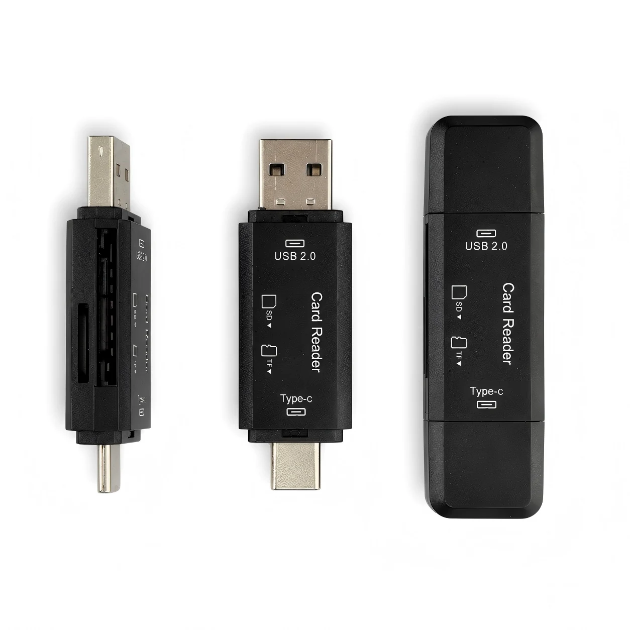2-In-1 USB 2.0 SD/TF Card Reader For PC, Laptop And Mac, detail view