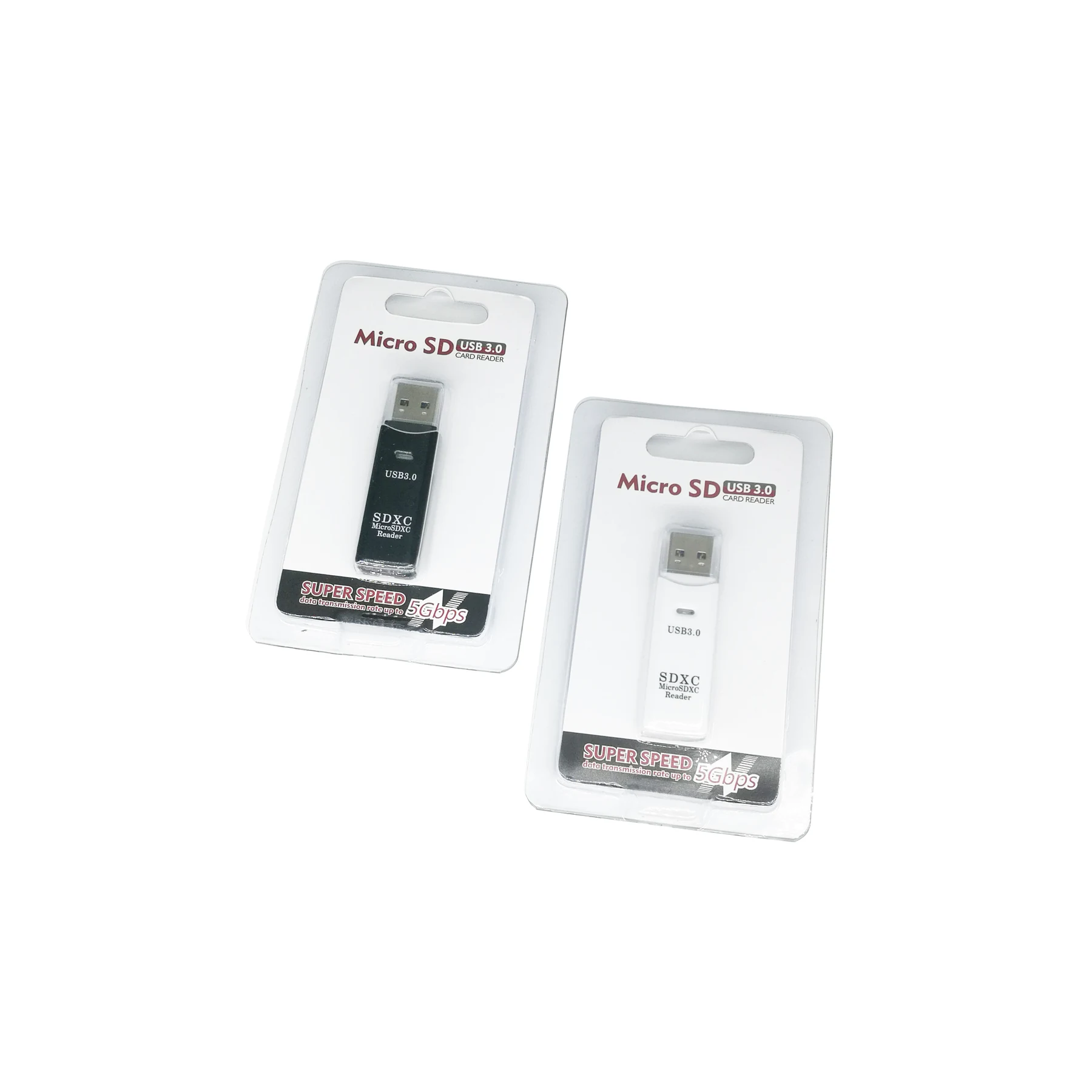 USB 3.0 SD/TF Card Reader, 2-In-1 High-Speed Memory Card Adapter, shown in use