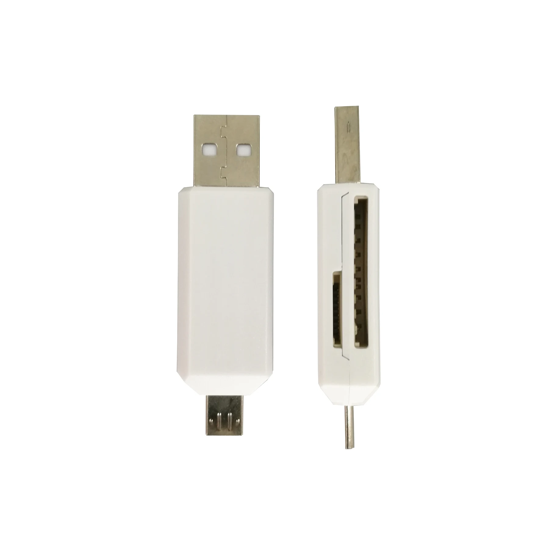4-In-1 USB-A Micro SD/TF Card Reader 2.0, shown from the front