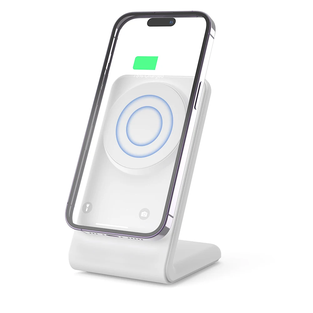 KIKOO Mag Wireless Charging Stand, shown at an angle