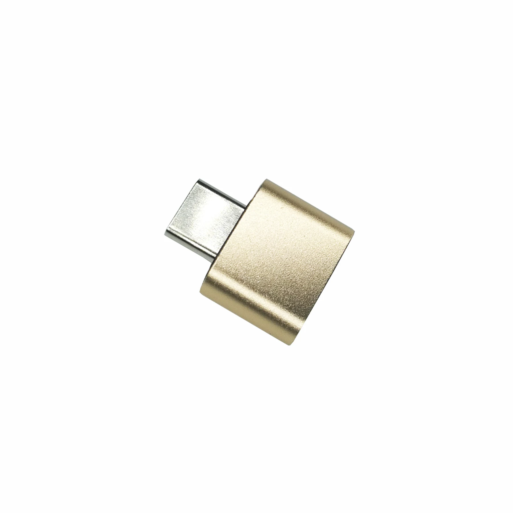 USB-A Female To USB-C Male OTG Adapter, shown at an angle