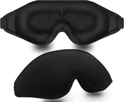 Close-up of the silk face fabric and hand-stitched edge on the eye mask