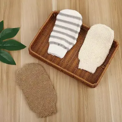 Eco-friendly Loofah Bath Glove Body Cleaning Luffa Mitt - view 7