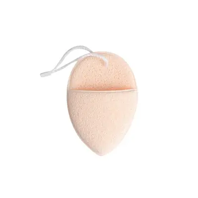 Konjac sponge hanging to dry in a ventilated area