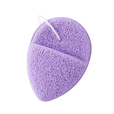 Close-up of the honeycomb pore texture on a konjac facial sponge
