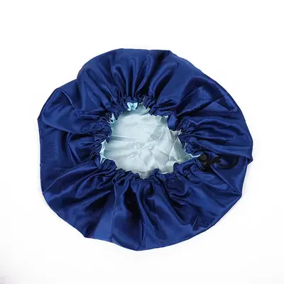 Bonnet worn during a shower to protect hair from moisture