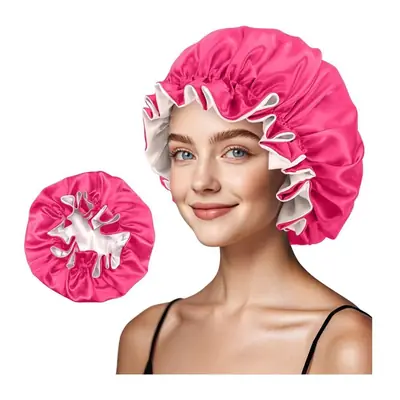 Satin Blooming Edge Bonnet for Women Sleeping with Adjustable Elastic band - view 9