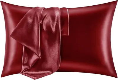 Pillowcase with a custom logo printed on the corner, ready for retail