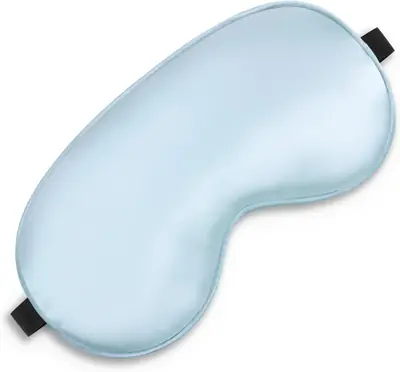 Eye mask packed in a custom box with brand label and barcode