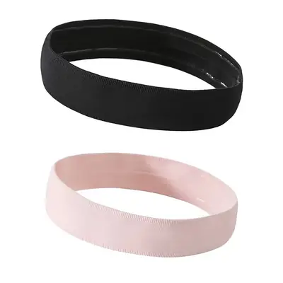 Headband with custom logo printed on the front panel