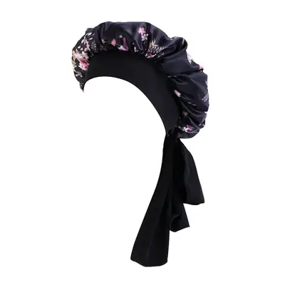 Bonnet folded and packed in a custom polybag with brand label