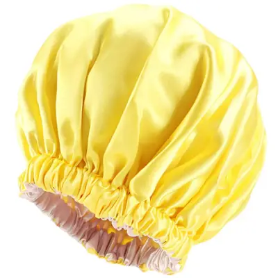 Bonnet packed in a custom polybag with a branded hang tag