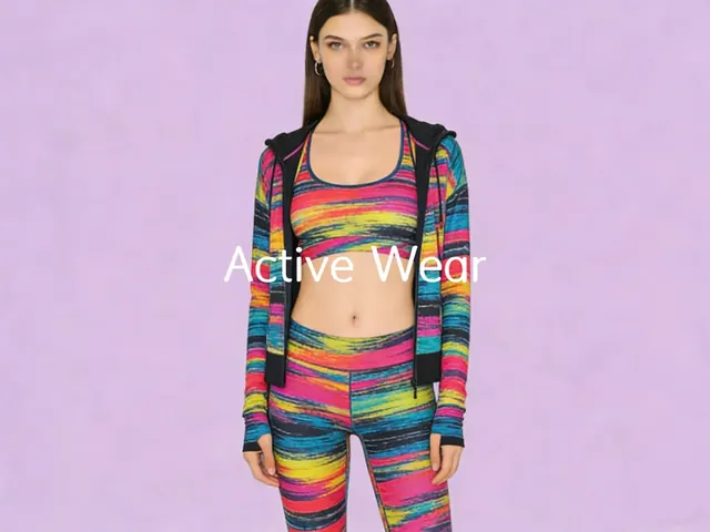 Space dye activewear hoodie bra and leggings set on a lavender studio backdrop