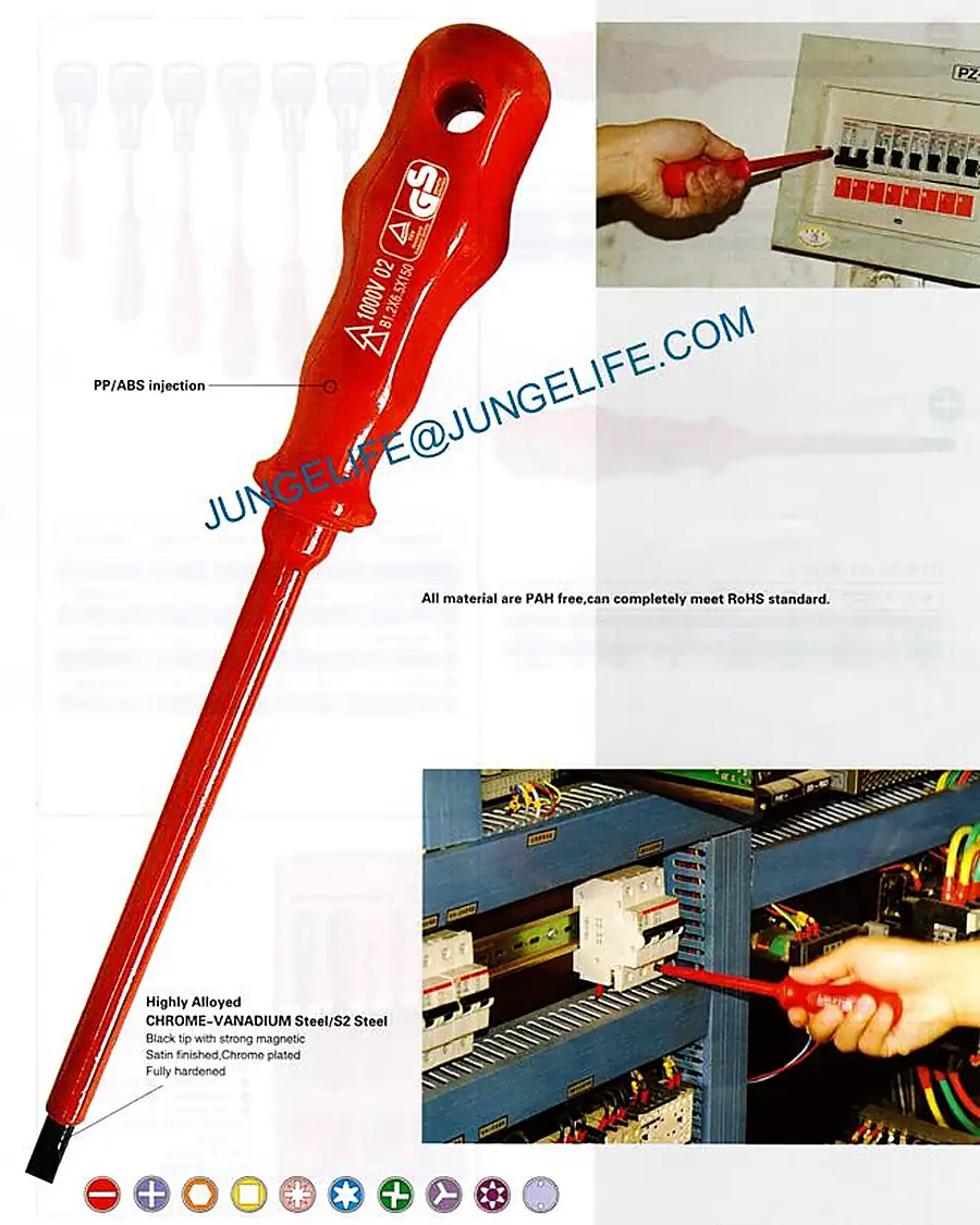 HY-B412 VDE insulated screwdriver product photograph