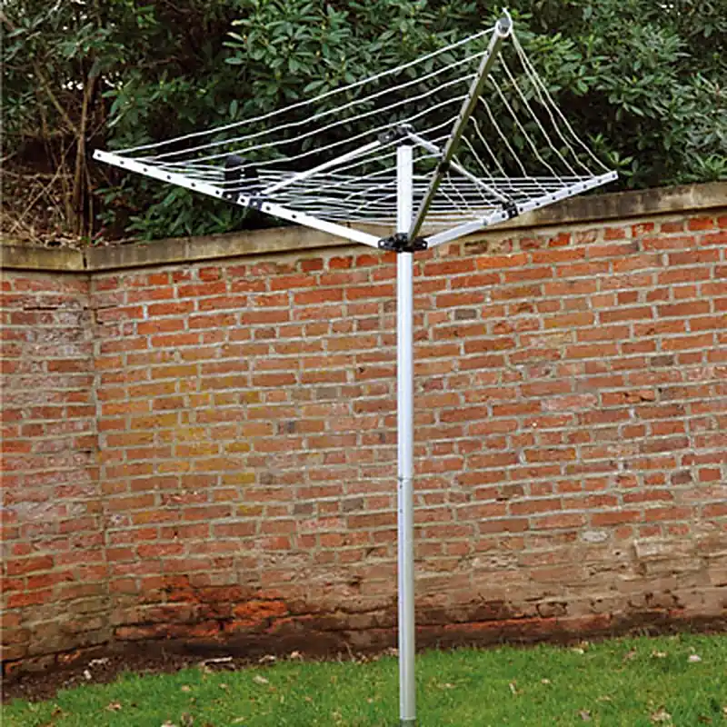 LYQ205 3-Arm Aluminium Rotary Airer product photograph