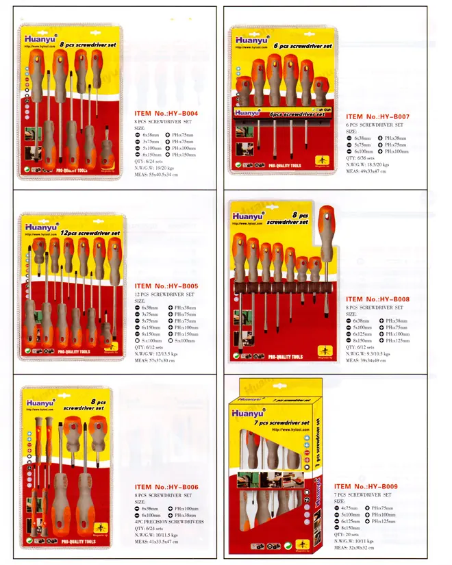 HYB001 TPR screwdriver specification sheet 2