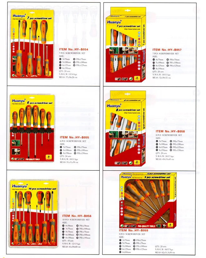 HYB051 TPR screwdriver specification sheet 2