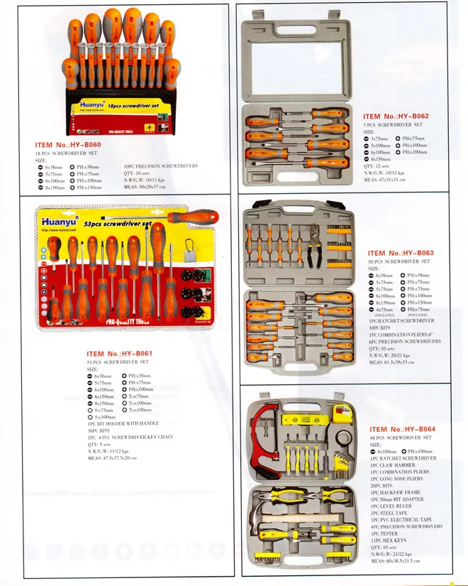 HYB051 TPR screwdriver specification sheet 3