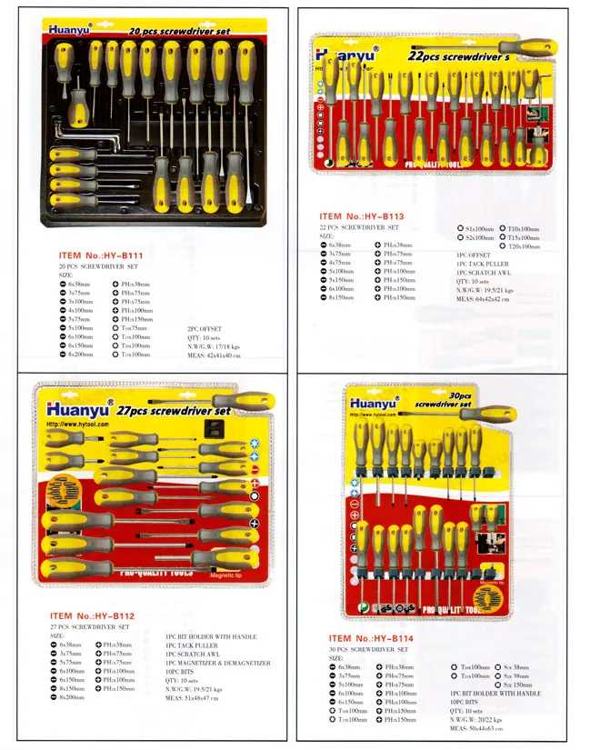HYB098 TPR screwdriver specification sheet 5