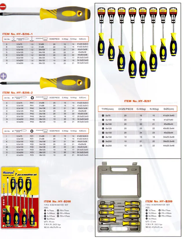 HYB206 specification sheet 1