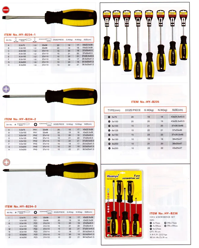 HYB234 specification sheet 1