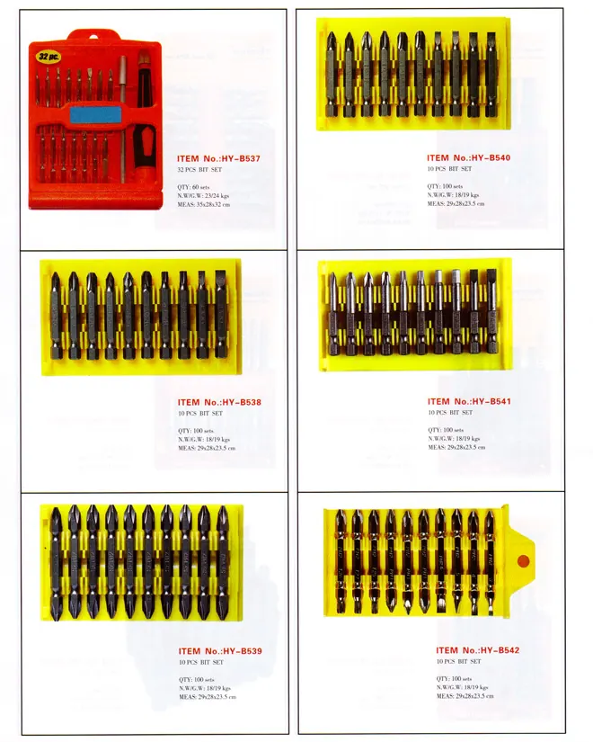 Screwdriver Bits Page 2 specification sheet 1