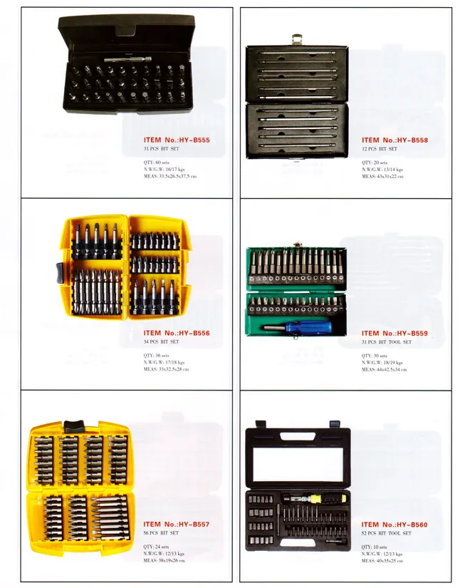 Screwdriver Bits Page 5 specification sheet 1
