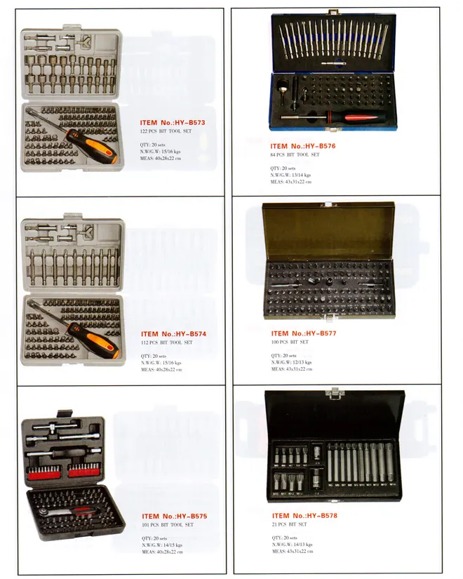 Screwdriver Bits Page 8 specification sheet 1