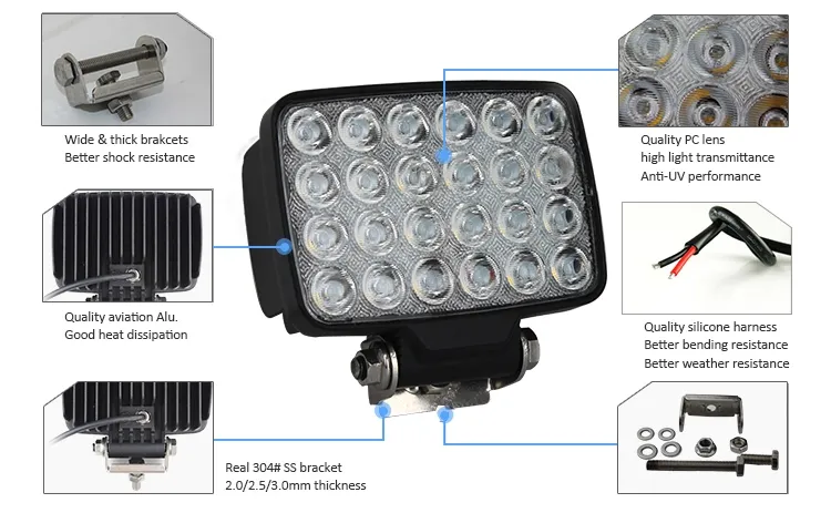 WK804-72 72W Work Light