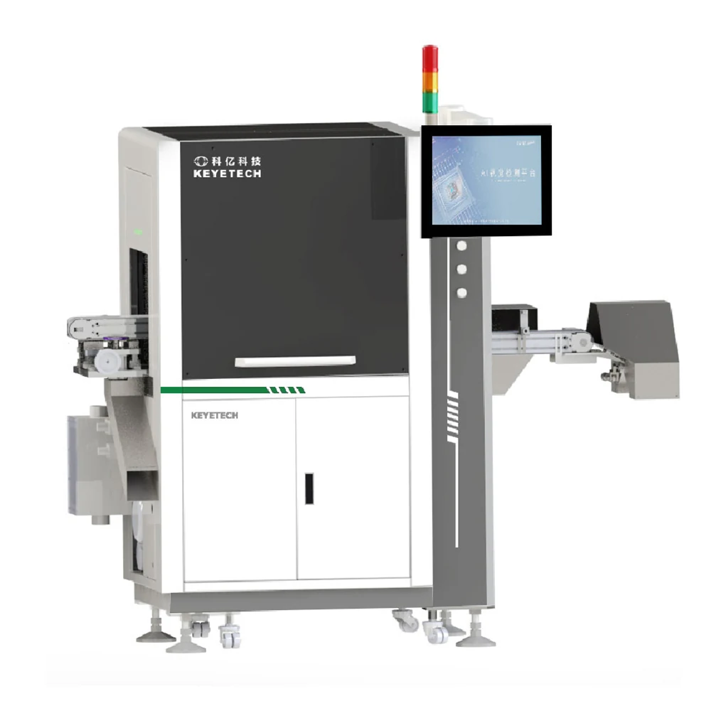6 HD Industrial Cameras 360 Degree New Intelligent Cap Visual Inspection Machine for 20mm~38mm Bottle Closures - KeyeTech cap visual inspection system