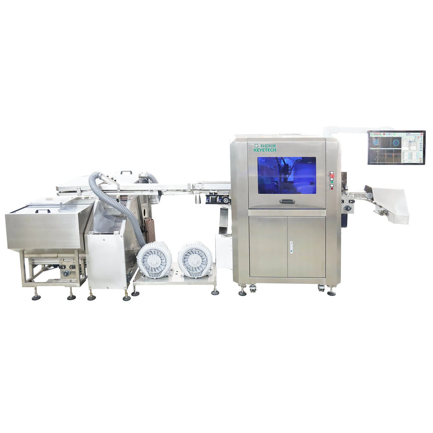8 Cameras Fully Automatic Soda Bottle Inspection Machine with Innovative Deep Learning - KeyeTech bottle visual inspection system